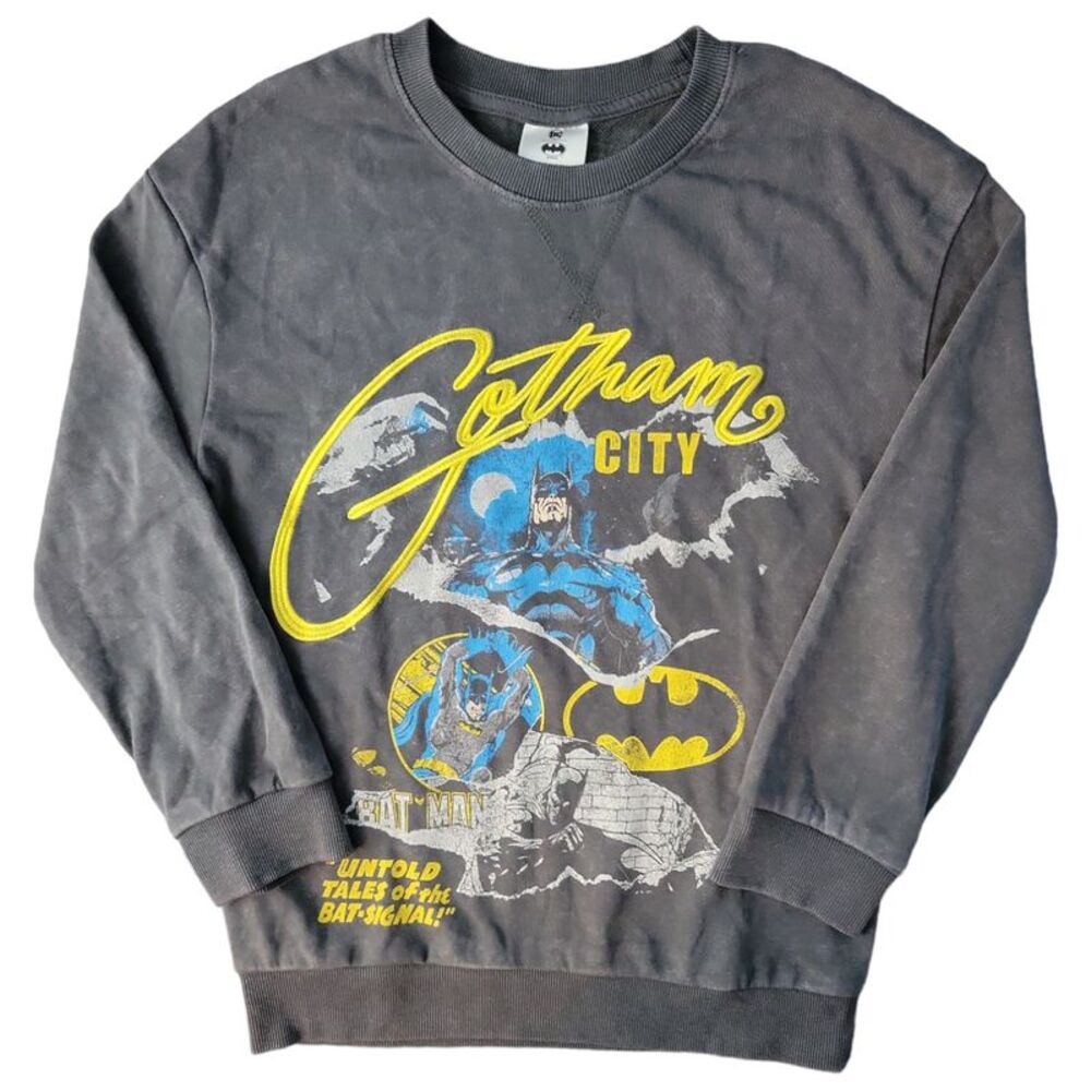 Batman - Character Boys Mineral Washed Embroidery Soft and Comfortable Graphic P